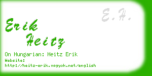 erik heitz business card